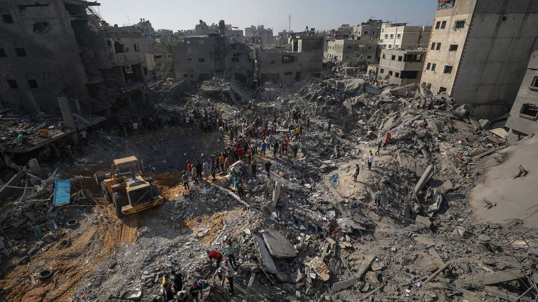 Fuertes combates en la ciudad de Gaza entre el Ejército de Israel y Hamás